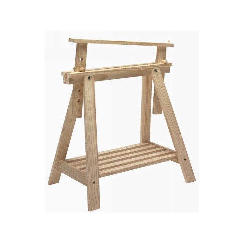 Tréteau pin architecte réglable, H.70 x l.70 cm