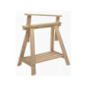 Tréteau pin architecte réglable, H.70 x l.70 cm