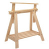 Tréteau pin architecte réglable, H.70 x l.70 cm