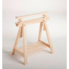 Tréteau pin architecte réglable, H.70 x l.70 cm