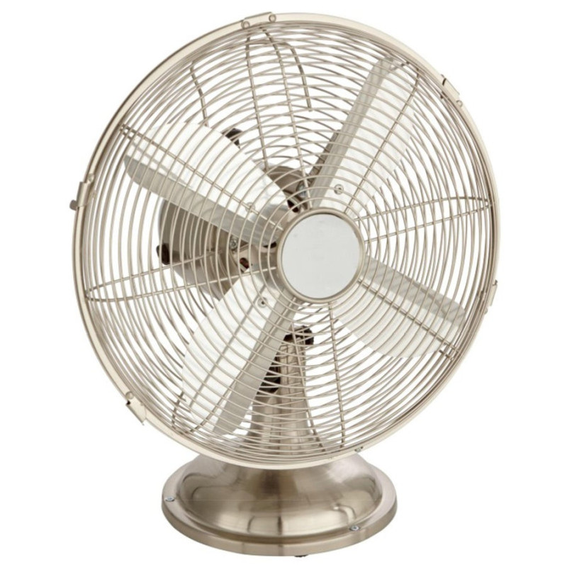 Ventilateur À Poser, Equation, Mini Cooma 2, D 30 Cm 40 W nickel satine