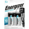 Lot De 2 Piles Alcaline Lr14 C, 1.5 V, Energizer