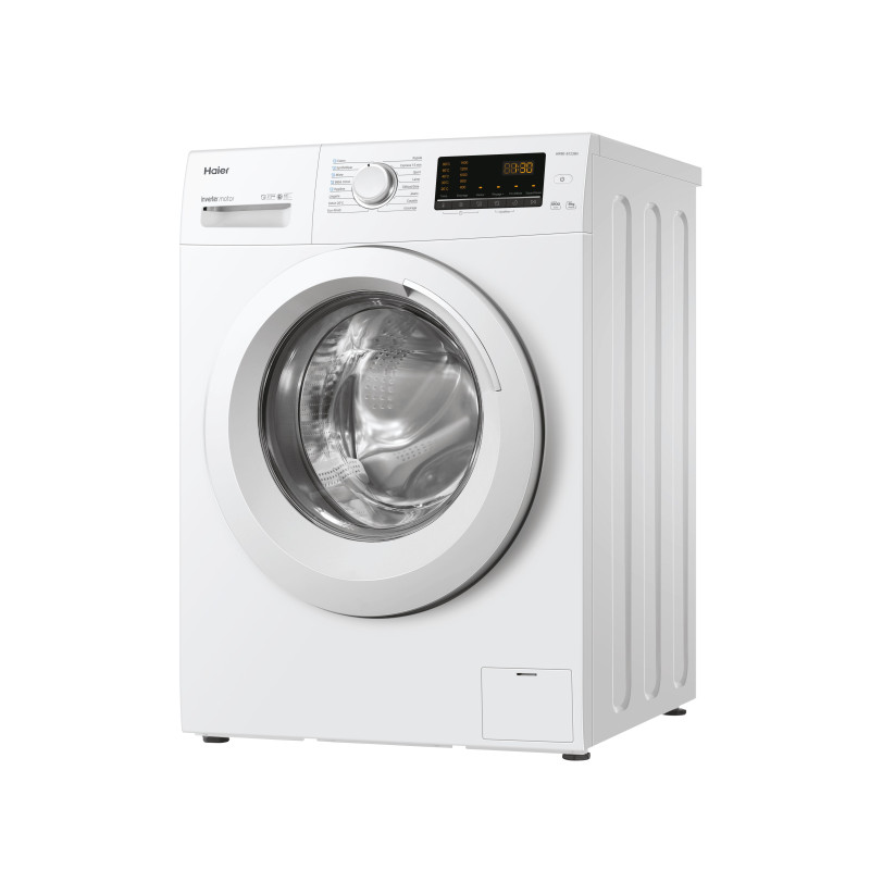 Haier Serie 39 HW80-B1239N machine à laver Charge avant 8 kg 1200 tr/min Blanc