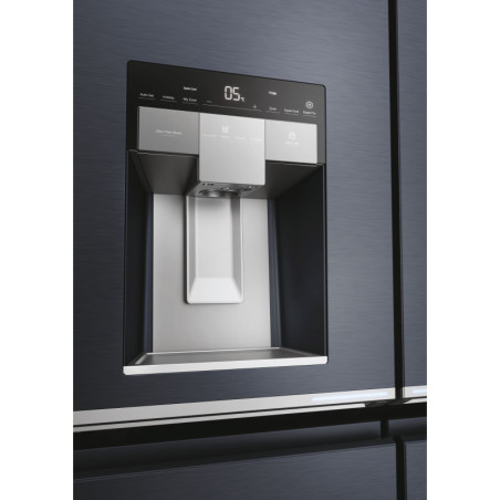 Haier Cube 90 Serie 7 HCR7918EIMB frigo américain Pose libre 601 L E Noir