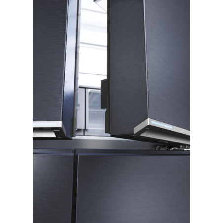 Haier Cube 90 Serie 7 HCR7918EIMB frigo américain Pose libre 601 L E Noir