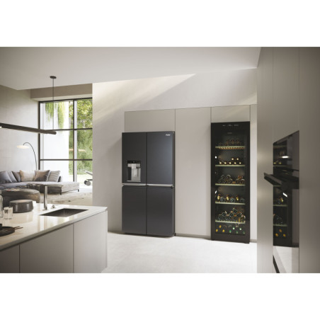 Haier Cube 90 Serie 7 HCR7918EIMB frigo américain Pose libre 601 L E Noir