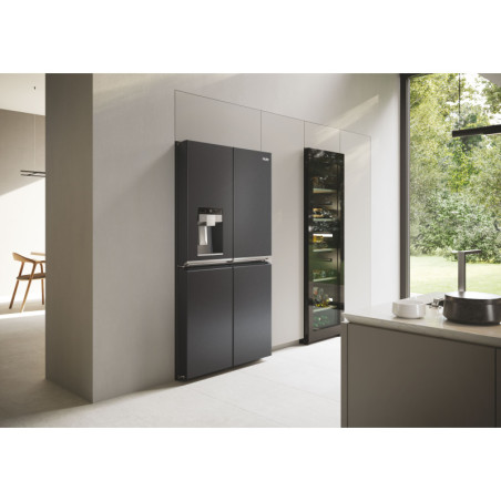 Haier Cube 90 Serie 7 HCR7918EIMB frigo américain Pose libre 601 L E Noir