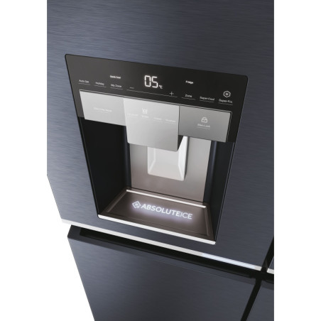 Haier Cube 90 Serie 7 HCR7918EIMB frigo américain Pose libre 601 L E Noir