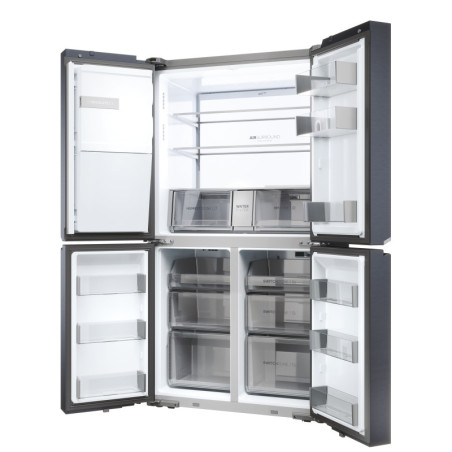 Haier Cube 90 Serie 7 HCR7918EIMB frigo américain Pose libre 601 L E Noir