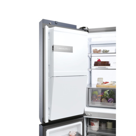 Haier Cube 90 Serie 7 HCR7918EIMB frigo américain Pose libre 601 L E Noir