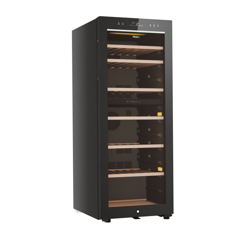 Haier Wine Bank 50 Serie 7 HWS77GDAU1 Refroidisseur de vin compresseur Pose libre Noir 77 bouteille(s)