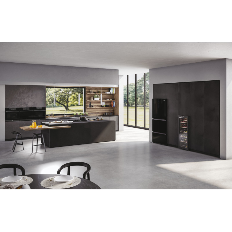 Haier Wine Bank 50 Serie 7 HWS77GDAU1 Refroidisseur de vin compresseur Pose libre Noir 77 bouteille(s)