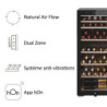 Haier Wine Bank 50 Serie 7 HWS77GDAU1 Refroidisseur de vin compresseur Pose libre Noir 77 bouteille(s)