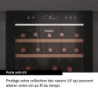 Haier Wine Bank 50 Serie 7 HWS77GDAU1 Refroidisseur de vin compresseur Pose libre Noir 77 bouteille(s)
