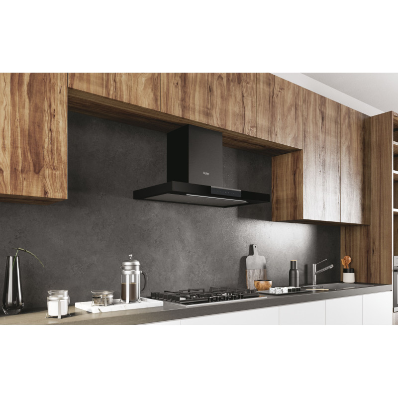 Haier I-Link HATS9DS46BWIFI Montée au mur Noir 571 m³/h