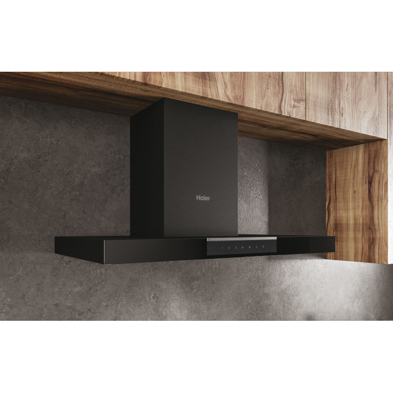 Haier I-Link HATS9DS46BWIFI Montée au mur Noir 571 m³/h