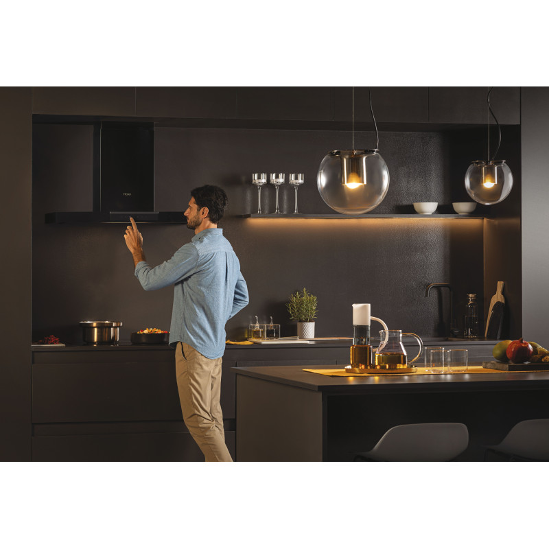 Haier I-Link HATS9DS46BWIFI Montée au mur Noir 571 m³/h