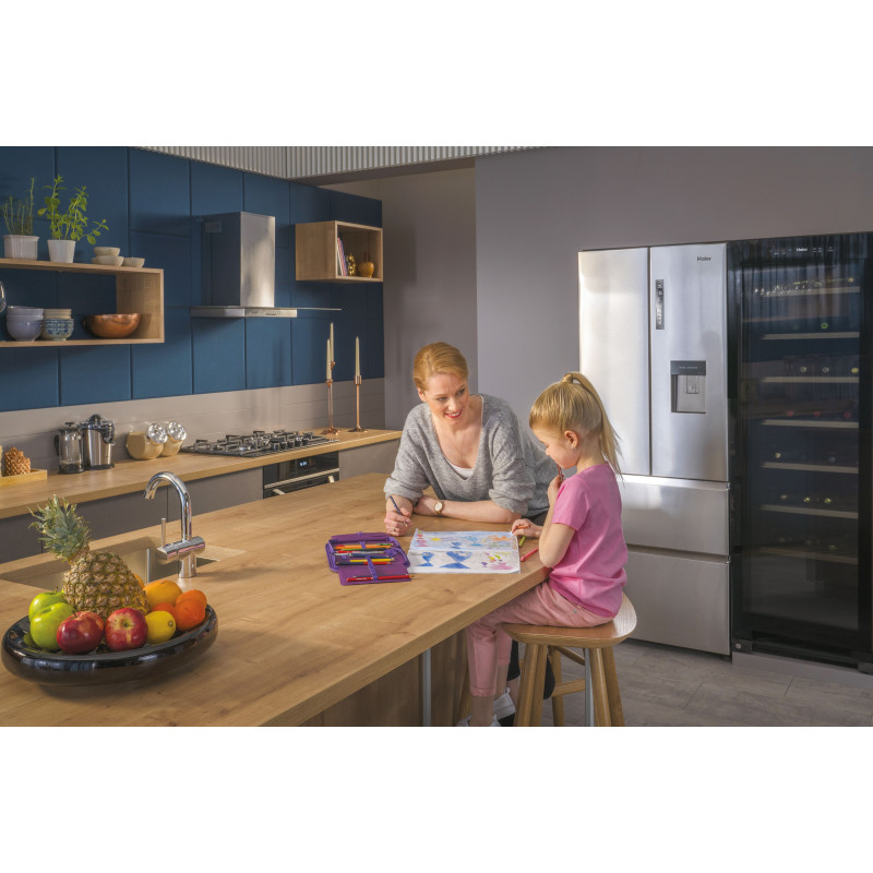 Haier Wine Bank 60 Serie 3 WS171GA Refroidisseur de vin compresseur Pose libre Noir 166 bouteille(s)
