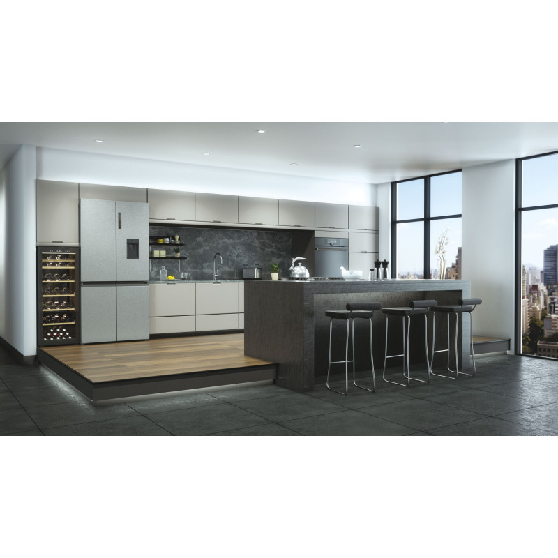 Haier Wine Bank 50 Serie 5 HWS84GA Refroidisseur de vin compresseur Pose libre Noir 84 bouteille(s)