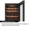 Haier Wine Bank 50 Serie 5 HWS84GA Refroidisseur de vin compresseur Pose libre Noir 84 bouteille(s)