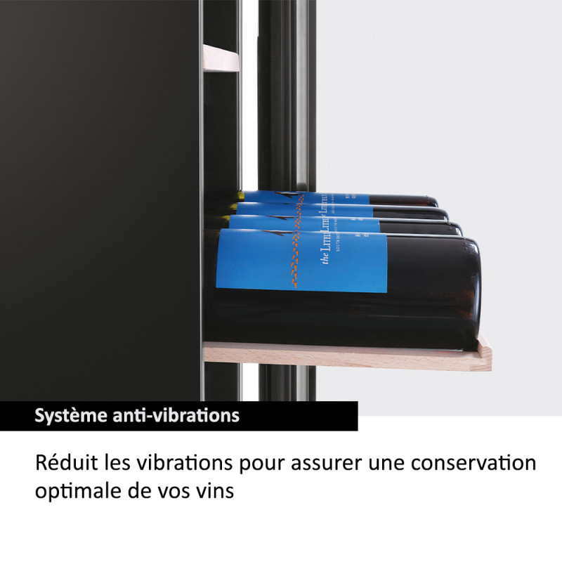 Haier Wine Bank 50 Serie 5 HWS84GA Refroidisseur de vin compresseur Pose libre Noir 84 bouteille(s)