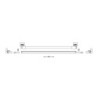 Réglette led tube, t8 63,7cm, 900lm, 4000k, ip20, premier prix