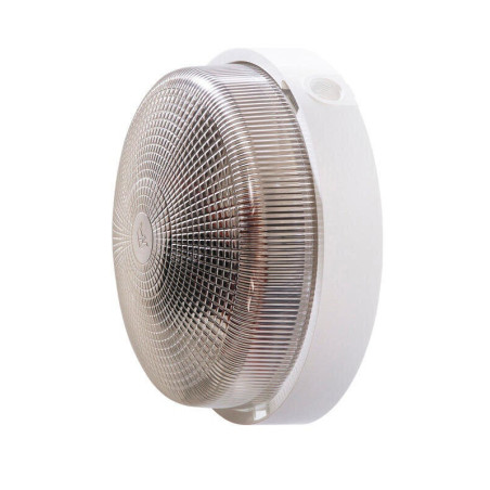 Hublot E27 sans ampoule rond, 15 W blanc