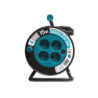 Enrouleur menager compact 4 prises 3g1 15 metres bleu zenitech
