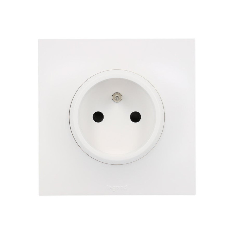 Prise avec terre Neptune, LEGRAND, blanc