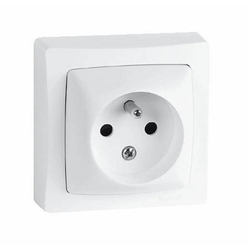 Prise avec terre saillie ASL, LEGRAND, blanc