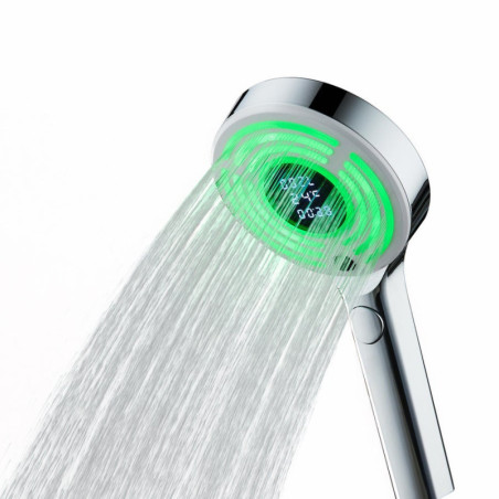 Pommeau de douche 3 jets chromé, EDOUARD ROUSSEAU Ekogest tempo