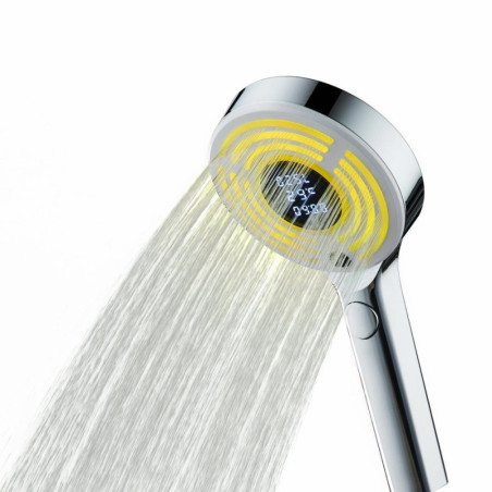 Pommeau de douche 3 jets chromé, EDOUARD ROUSSEAU Ekogest tempo