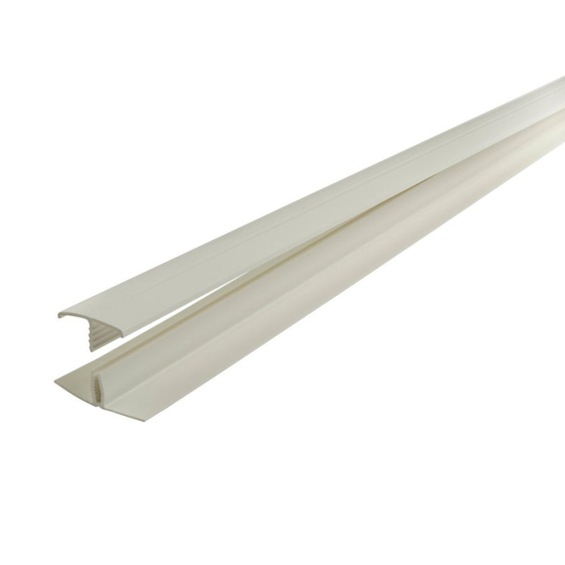 Profil De Raccord Pvc Blanc, 2 Cm X 1.1 Cm, L. 2.6 M