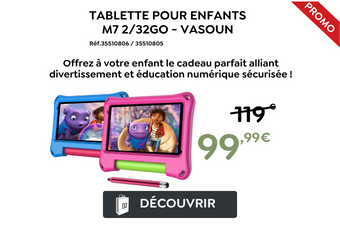 Tablette Enfant 7.2 32Go, Android 8.1 Tablette tactile,7.2 Pouces