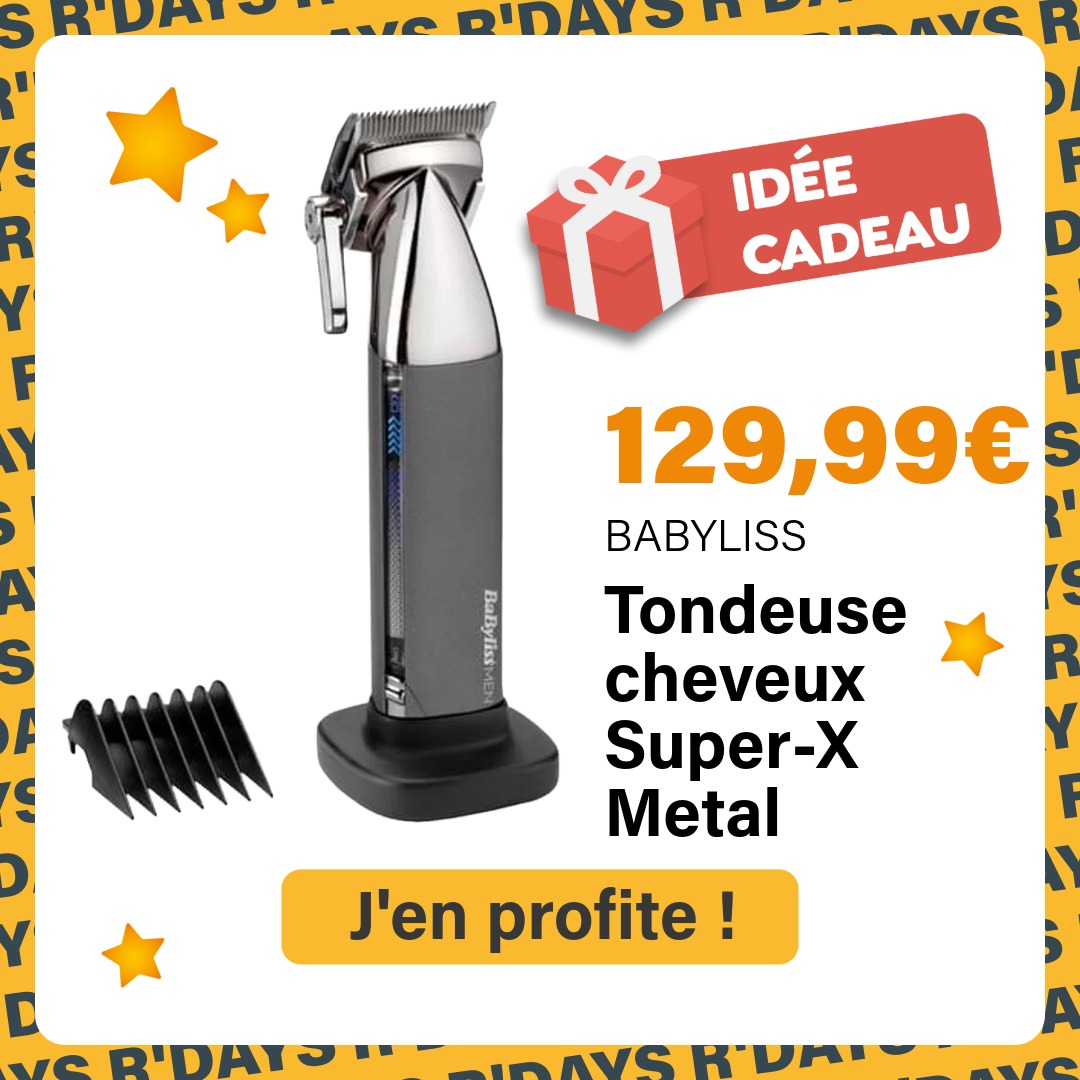 Image : Idée cadeau fête des pères : Tondeuse cheveux Super-X metal Babyliss | Ravate.com