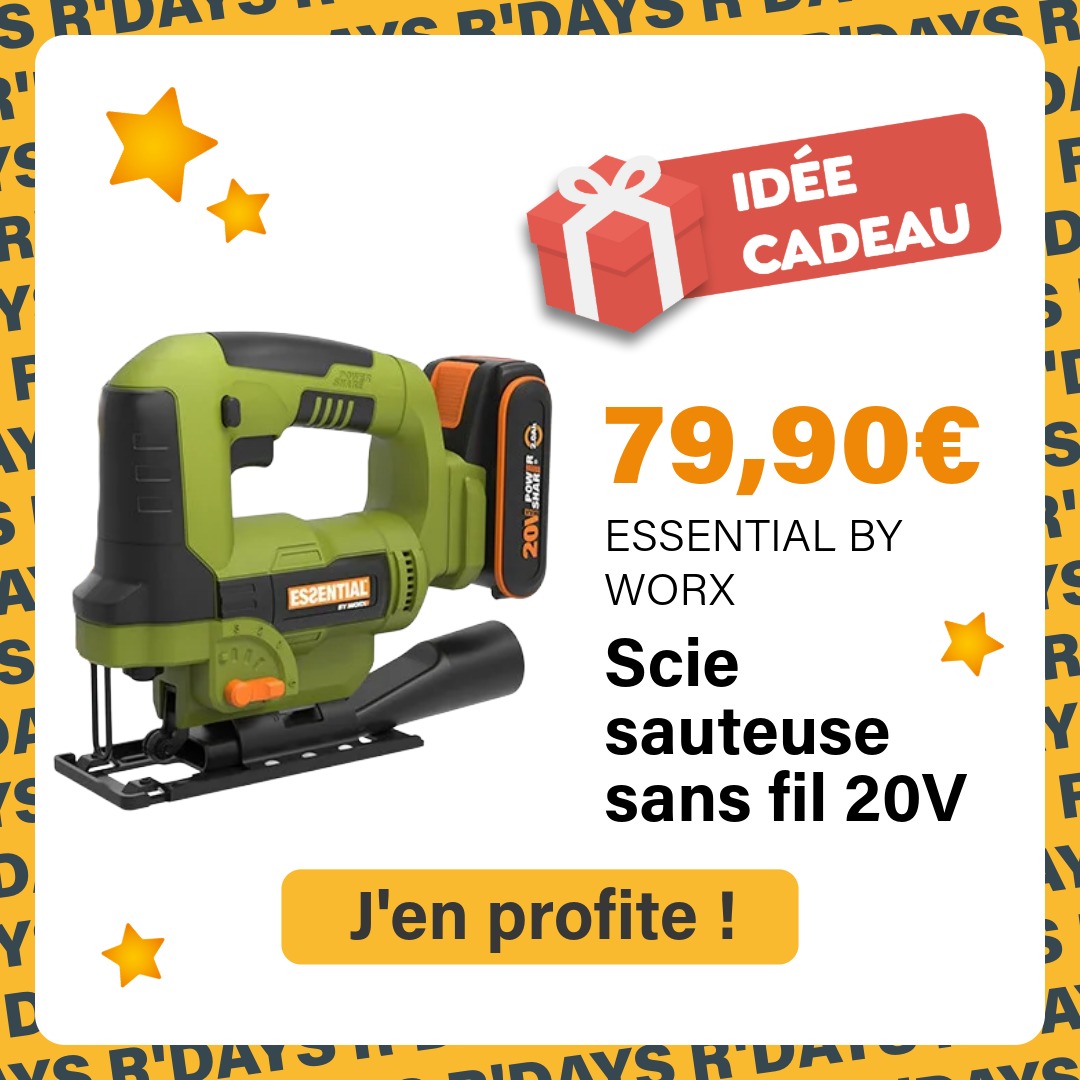 Image : Idée cadeau fête des pères : Scie sauteuse sans fil 20V 2Ah | Ravate.com