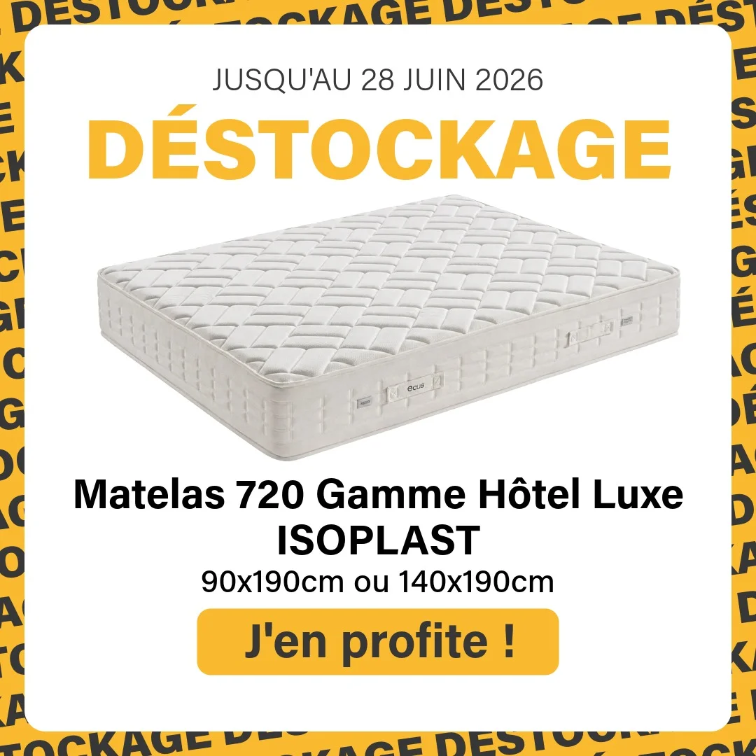 Image : Déstockage Matelas 720 Gamme Hôtel Luxe - Isoplast | Ravate.com | Ravate.com