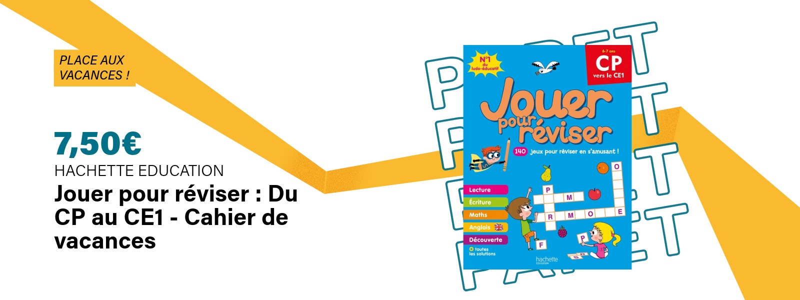 Image : Jouer pour réviser du CP au CE11 - Cahier de vacances Hachette education | Ravate.com