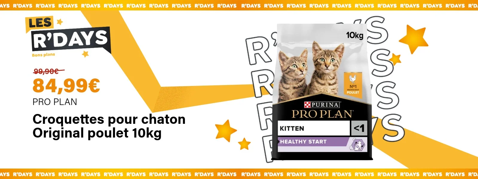 Image : Croquettes pour chaton Original poulet 10Kg - PRO PLAN | Ravate.com