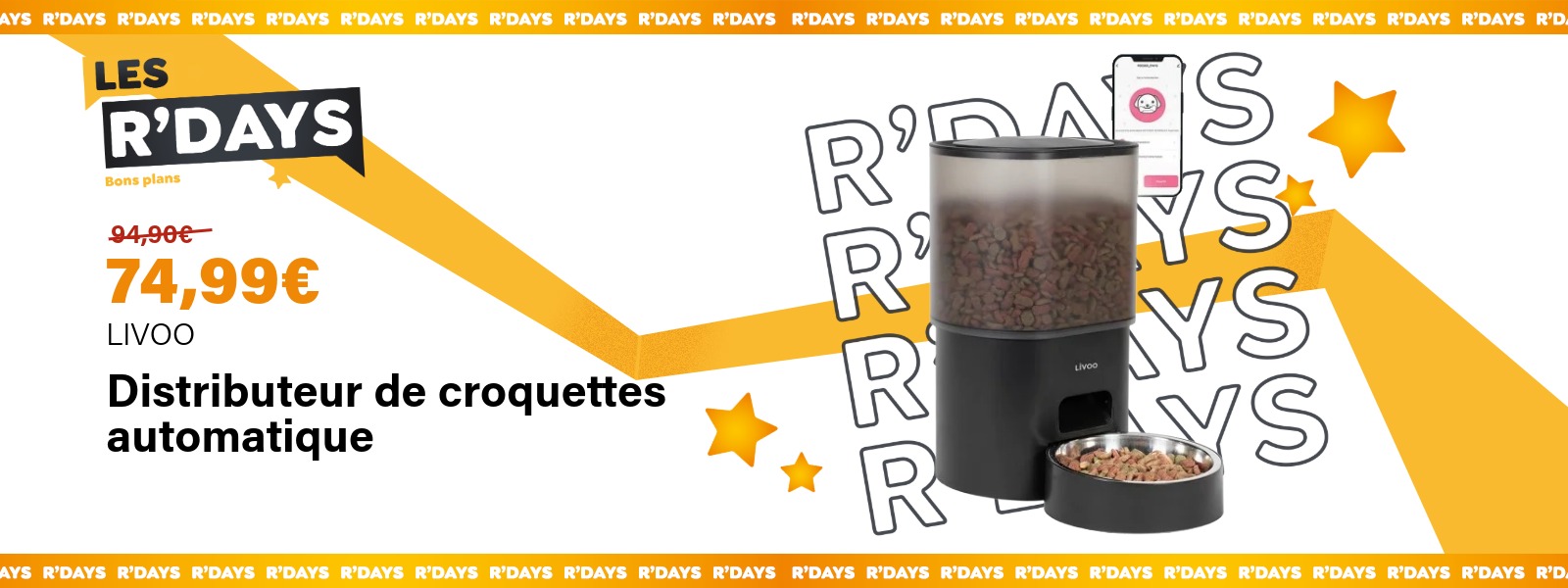 Distributeur de croquettes automatique - LIVOO | Ravate.com Image : Distributeur de croquettes automatique - LIVOO | Ravate.com