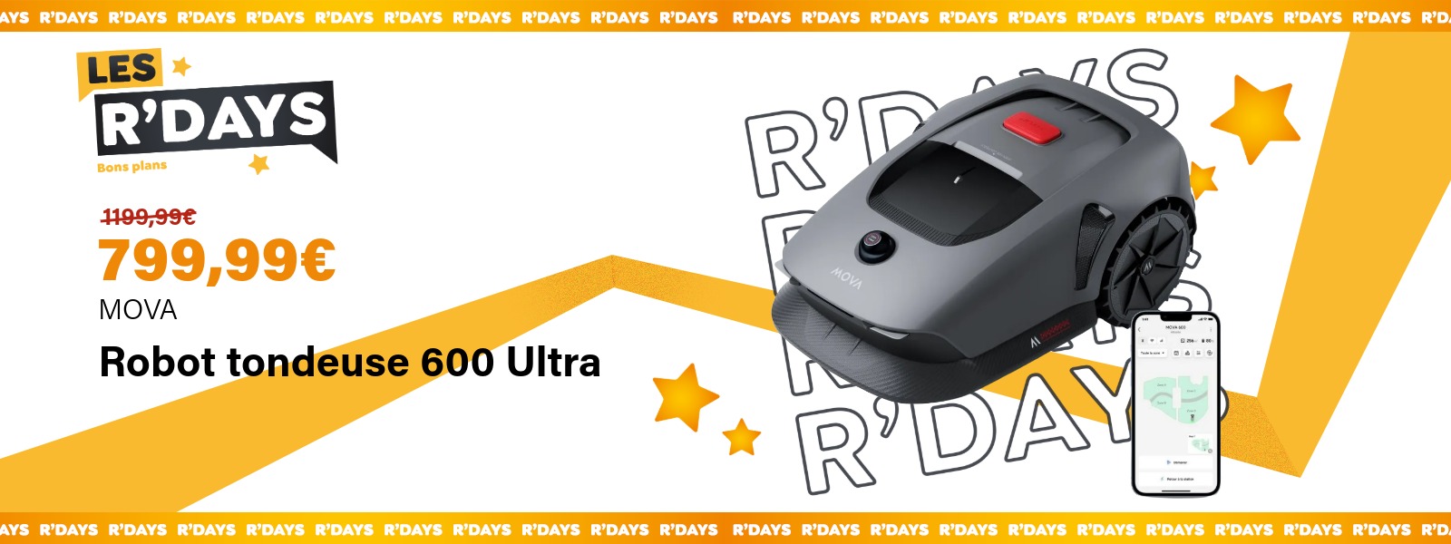 Robot tondeuse 600 Ultra - Mova | Ravate.com Image : Robot tondeuse 600 Ultra - Mova | Ravate.com