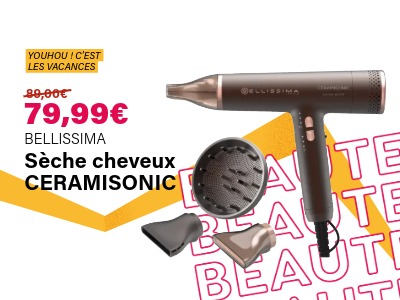 Image : Sèche cheveux CERAMISONIC - BELLISSIMA | Ravate.com
