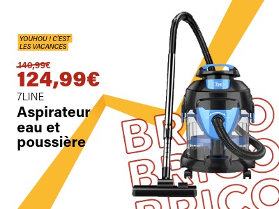 Image : Aspirateur eau et poussière - 7LINE | Ravate.com