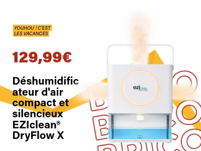 Image : Déshumidificateur d'air compact et silencieux EZIclean® DryFlow X | Ravate.com