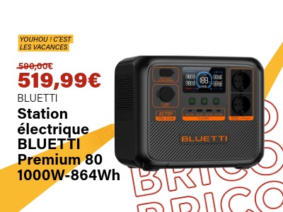 Image : Station électrique BLUETTI Premium 80 | Ravate.com
