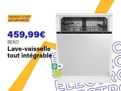 Image : Lave-vaisselle intégrable 14 couverts - BEKO | Ravate.com