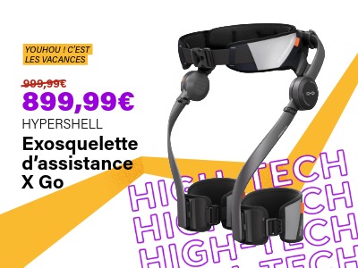 Image : Exosquelette d’assistance X Go Noir/Gris - HYPERSHELL | Ravate.com