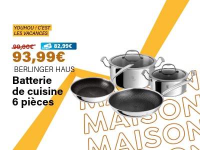 Image : Batterie de cuisine 6 pièces - BERLINGER HAUS | Ravate.com