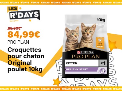 Image : Croquettes pour chaton Original poulet 10Kg - PRO PLAN | Ravate.com