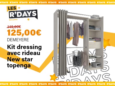 Image : Kit dressing avec rideau New Star topenga - Demeyere | Ravate.com
